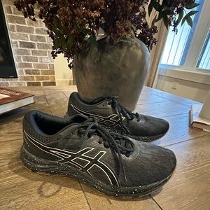 ASICS Woman’s Lace Black Athletic Shoes